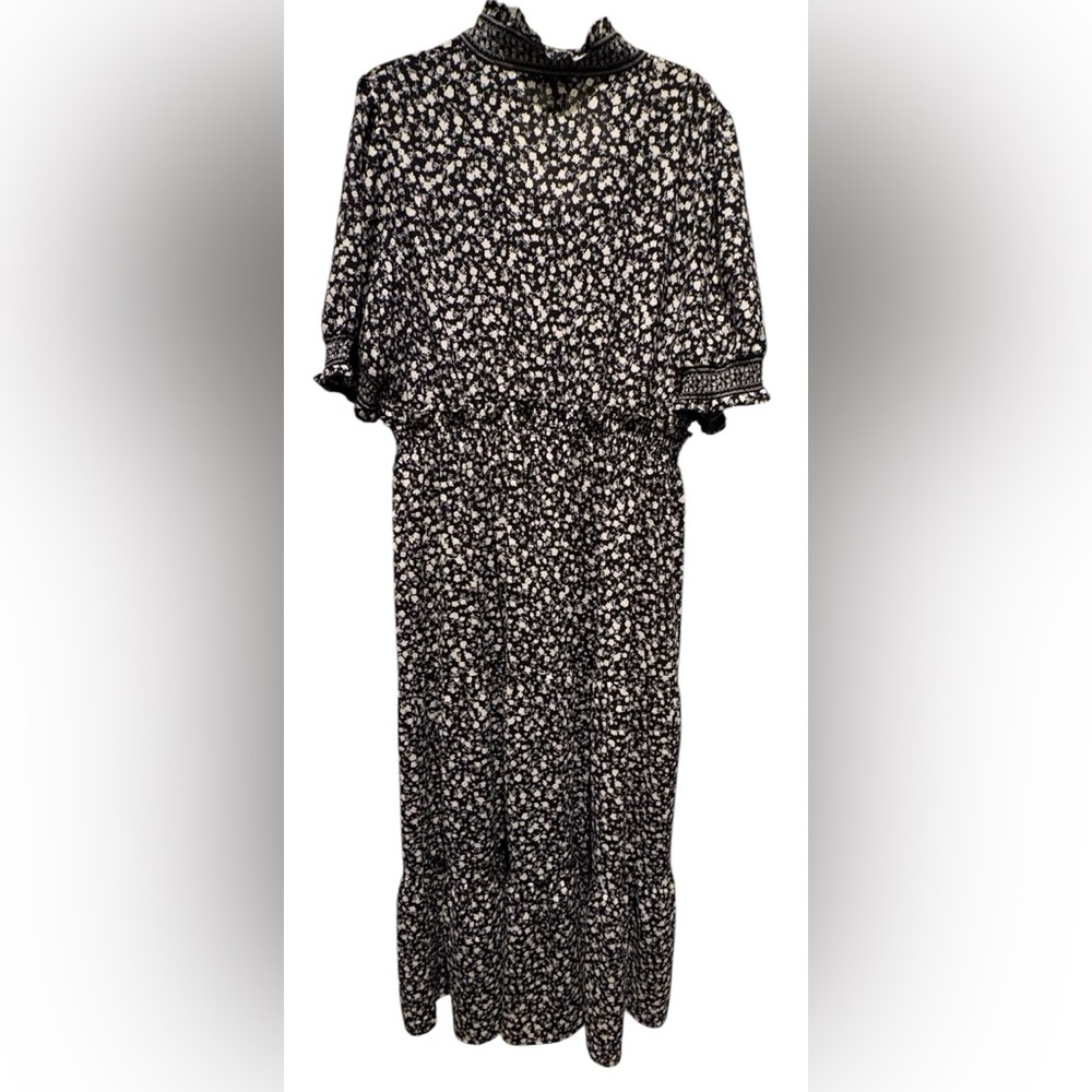NWT Black & White Floral Maxi - Picture 2 of 4